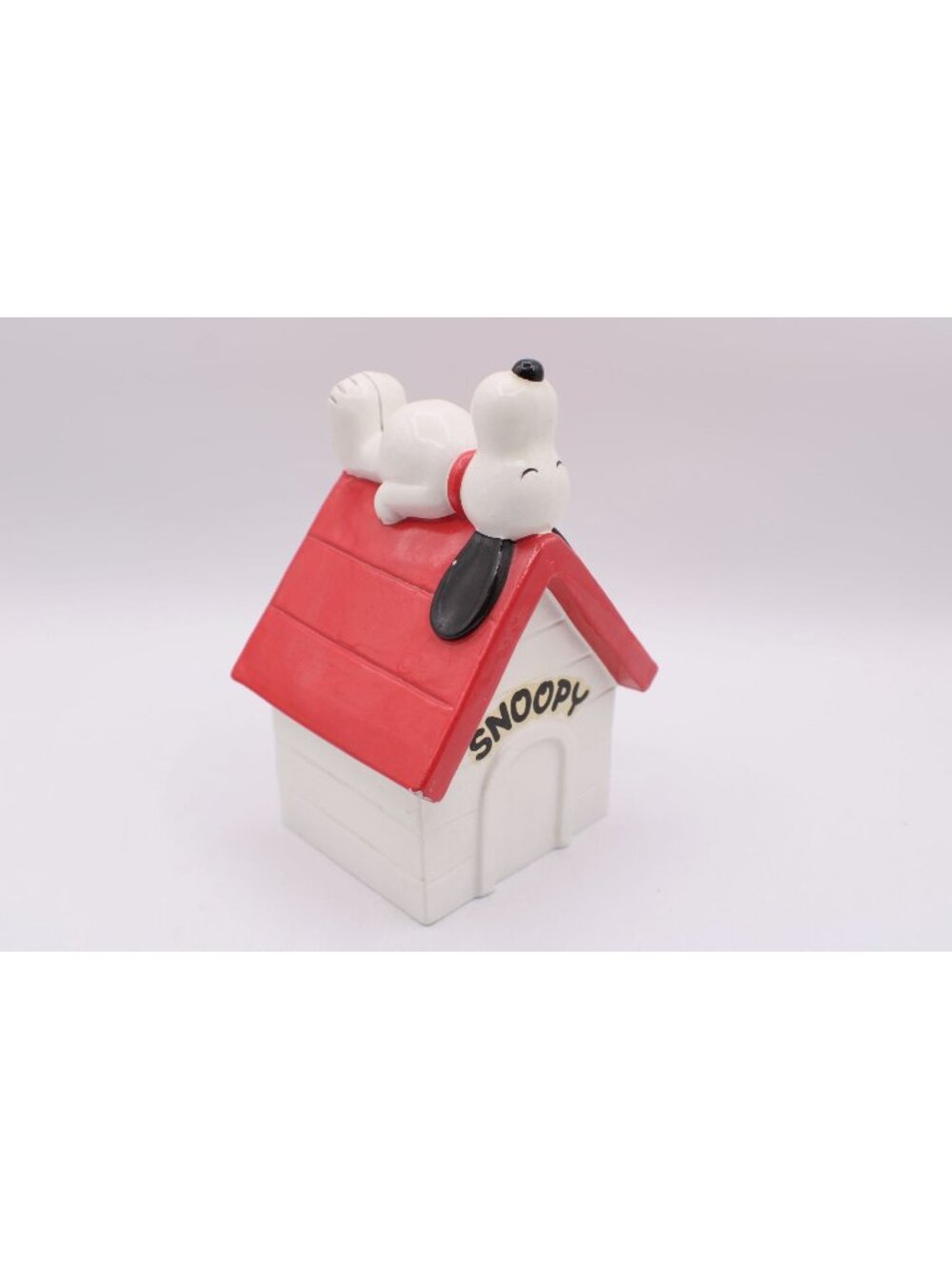 Snoopy Coin Bank Doghouse Vintage 1970 United Feature Synd New Stopper Japan